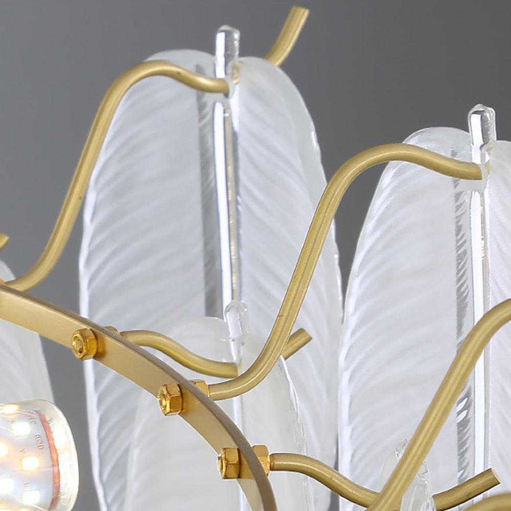 Kirsten Elegant Pearl/Glass/Metal Chandelier, White - Lumpaz