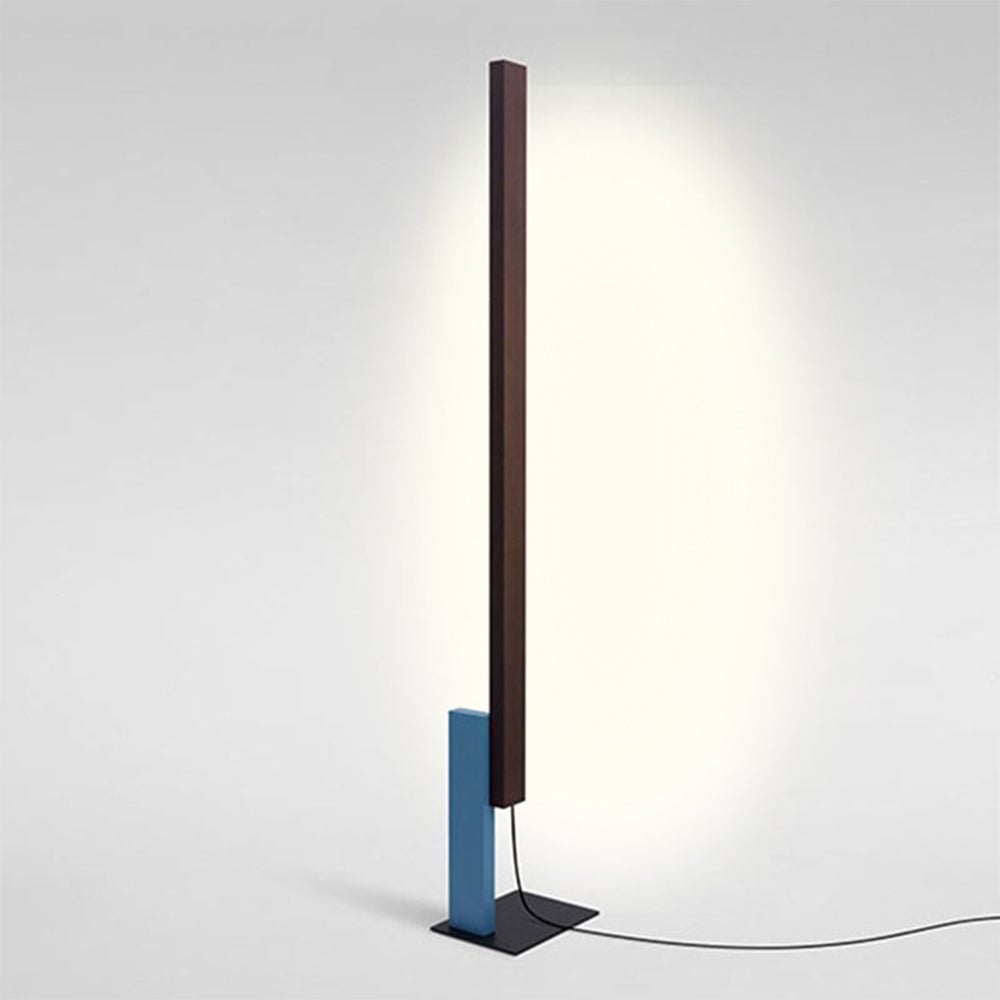 Edge Minimalist Linear Wood/Metal Floor Lamp , 4 Color - Lumpaz