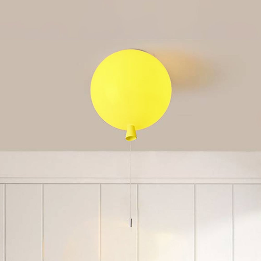 Fateh Glossiness Ceiling Light Balloon Flush Mount Ceiling Light, Bedroom - Lumpaz