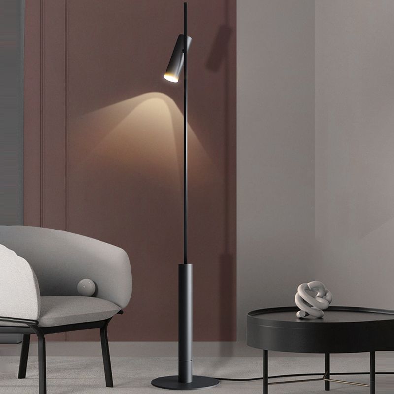 Freja Modern Linear double head Metal Silica Gel Floor Lamp - Lumpaz