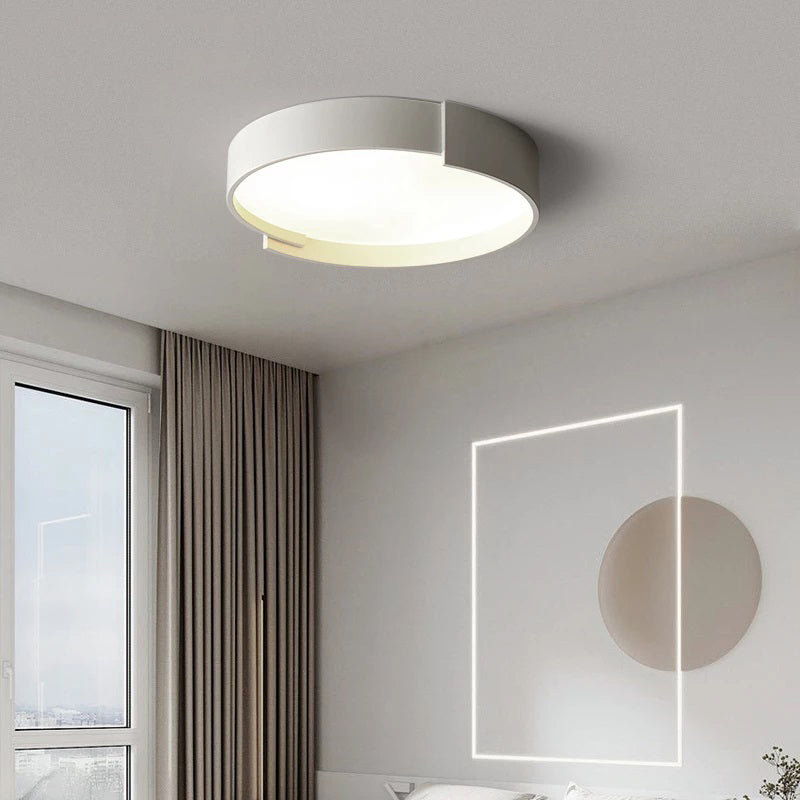 Quinn Modern Round Flush Mount Ceiling Light LED Double Layer - Lumpaz