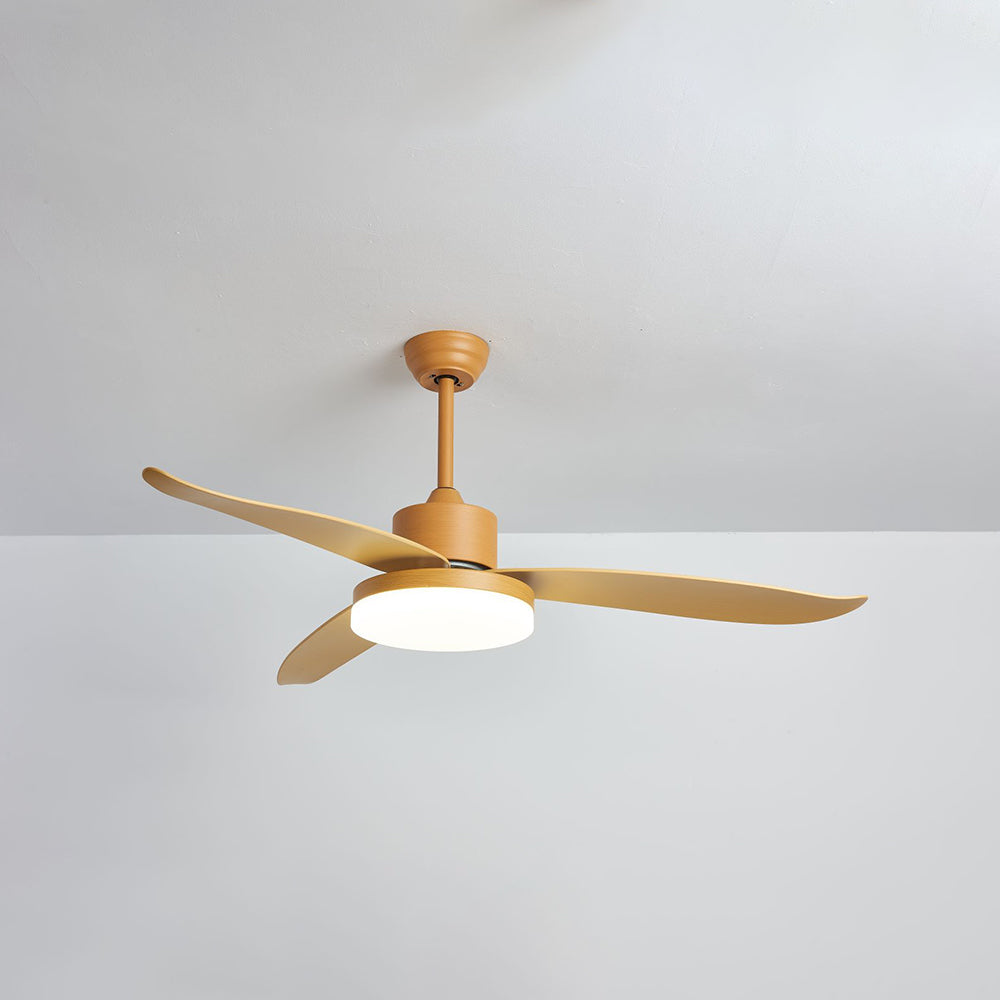 Haydn 3-Blade DC Ceiling Fan with Light, Metal & Acrylic, 37.4''/44.09'' - Lumpaz