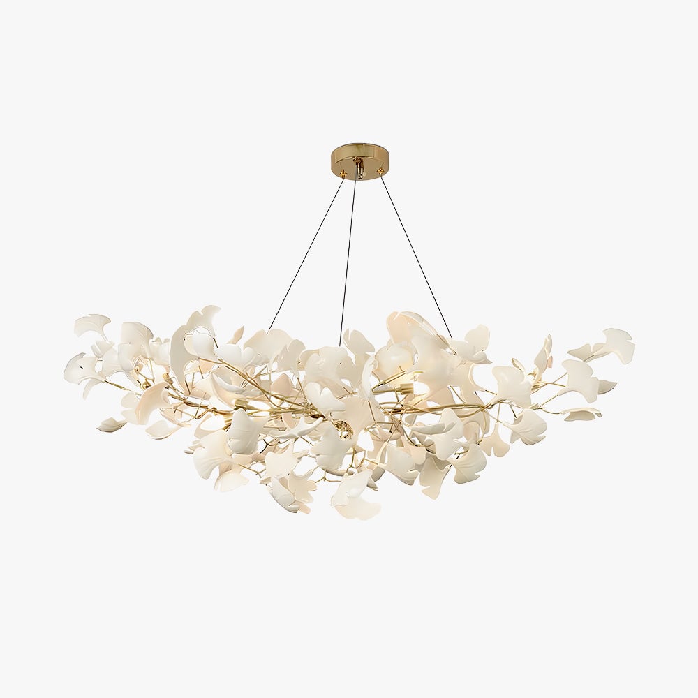 Olivia Modern Luxury Gold Entryway Chandelier Metal/Ceramics Living Room - Lumpaz