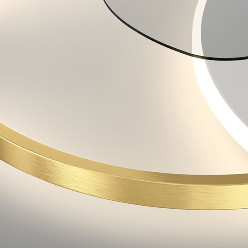 Madina Double-C Starry Ceiling Fan with Light, 2 Color, 24.5" - Lumpaz