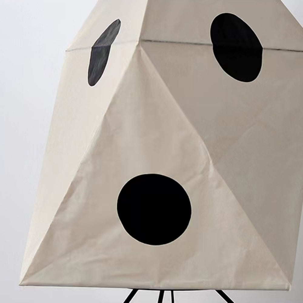 Renée Modern Funky Floor Lamp, Artificial Paper/Metal - Lumpaz