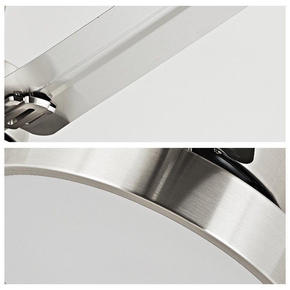 Haydn 5-Blade Industrial Silver DC Ceiling Fan Light, 52'' - Lumpaz