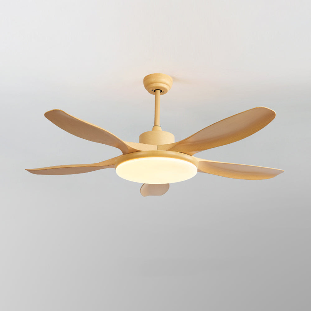Ozawa 5-Blade Wood DC Ceiling Fan with Light, Summer, 47.2''/51.2''/59.1'' - Lumpaz