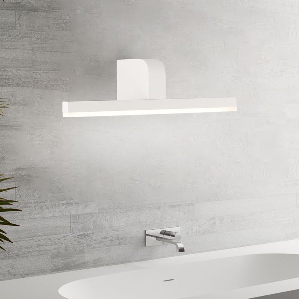 Edge Modern Linear Acrylic Mirror Front Wall Lamp, Black/White - Lumpaz