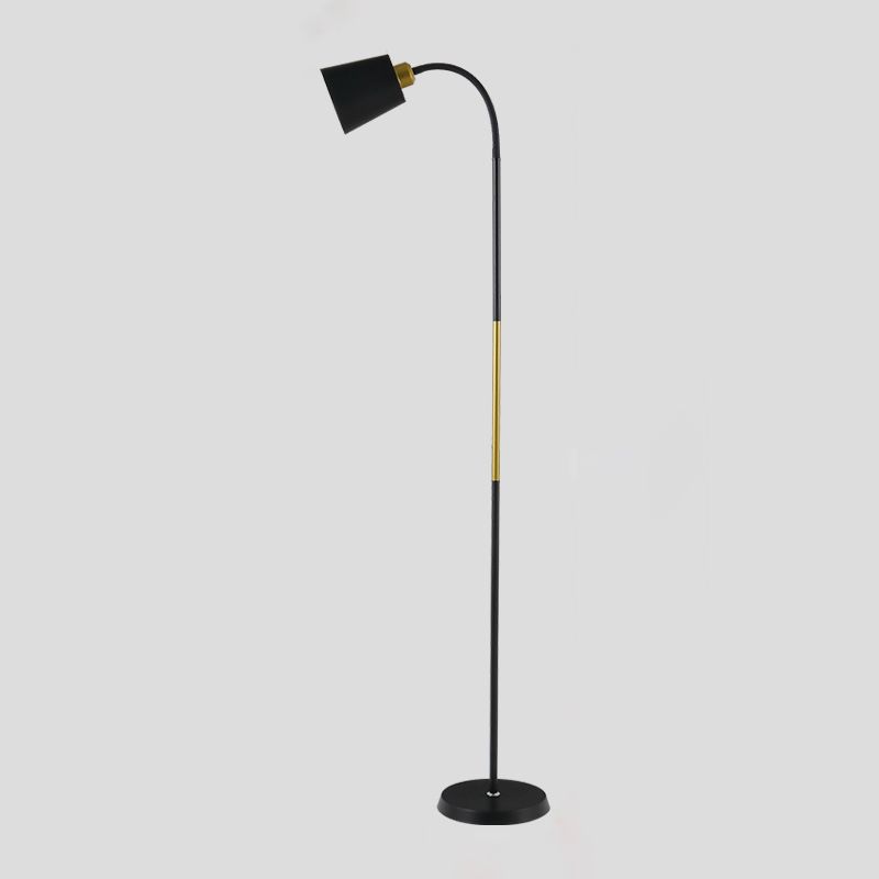 Morandi Modern Simple Floor Lamp, Metal, Black/White - Lumpaz