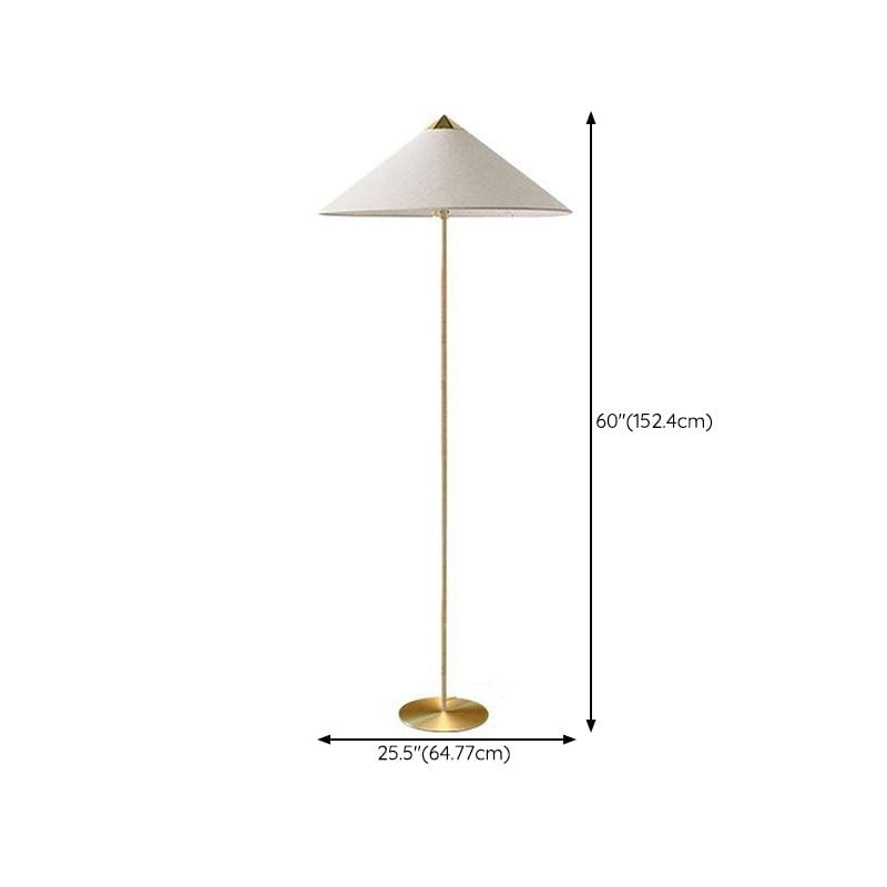 Muto Modern Metal Fabric Rattan Floor Lamp - Lumpaz
