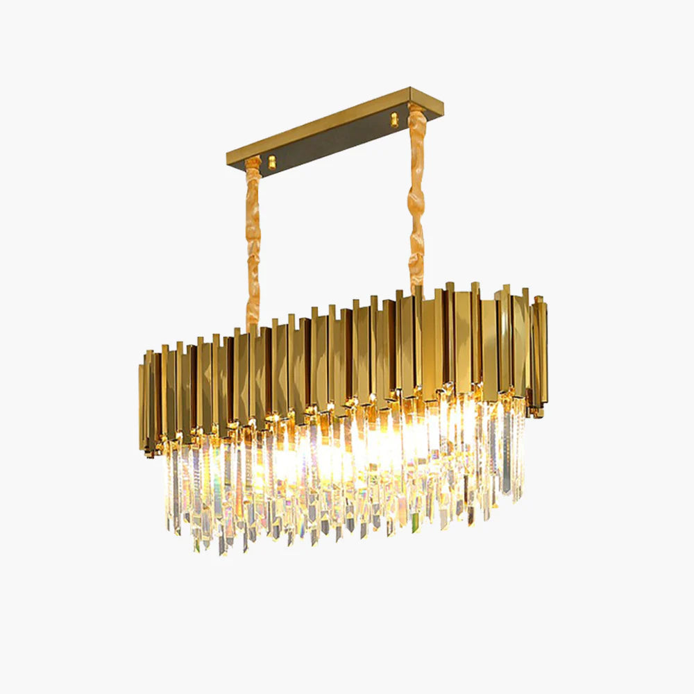 Marilyn Nordic Postmodern Luxury Gold Crystal Chandelier for Dining Room & Living Room - Lumpaz