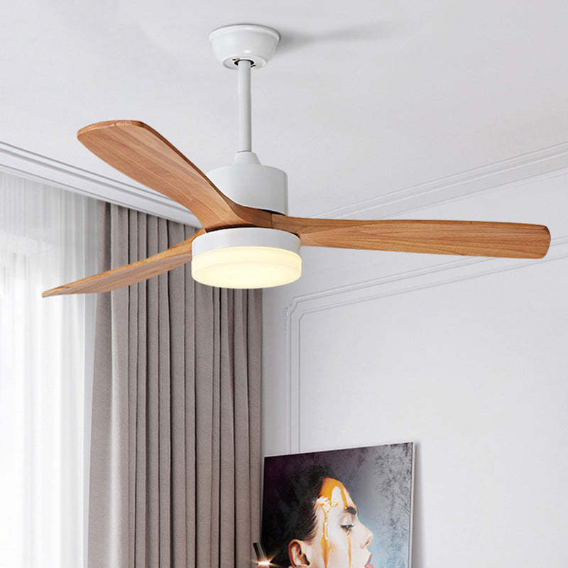 Ozawa 3-Blade Ceiling Fan with Light, Wooden, 2 Color, 43'' - Lumpaz