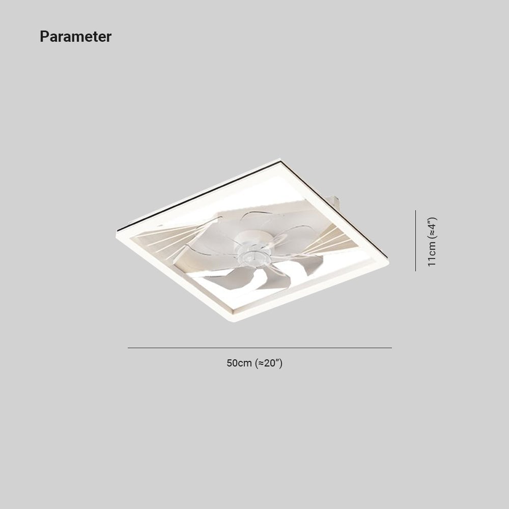 Kirsten 7/3-Blade Ceiling Fan With Light, 8 Style, L 20"/24'' - Lumpaz