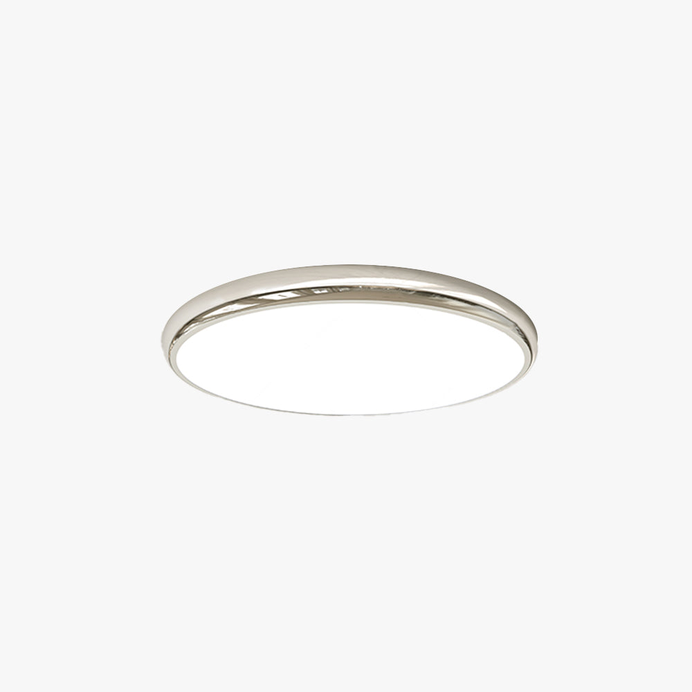 Ozawa Retro/French Circle Ceiling Lights White Iron Bedroom - Lumpaz