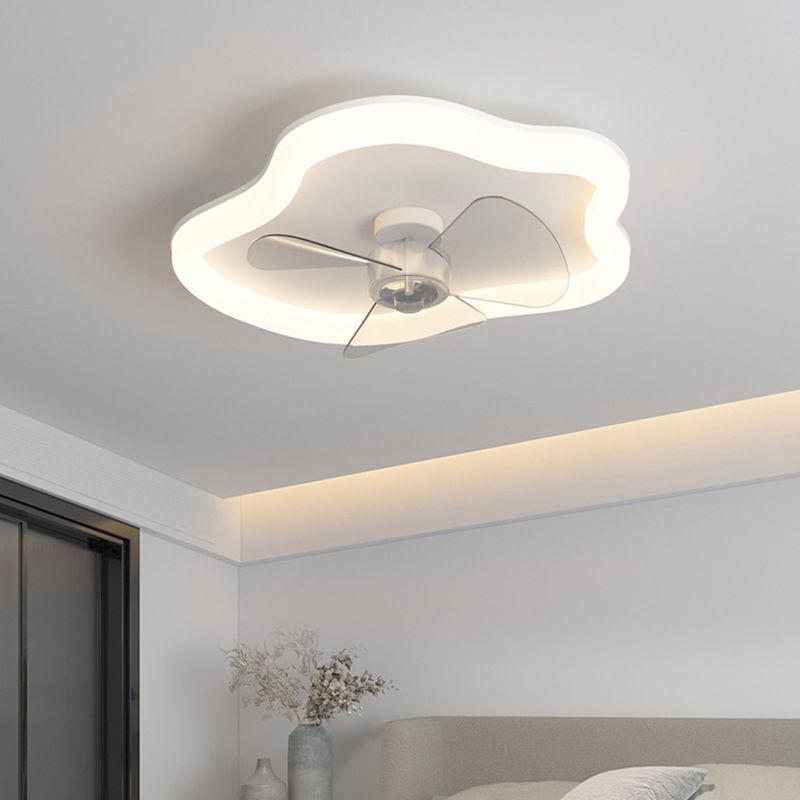 Minori Cloud Ceiling Fan with Light, L 18.1"/23.6" - Lumpaz