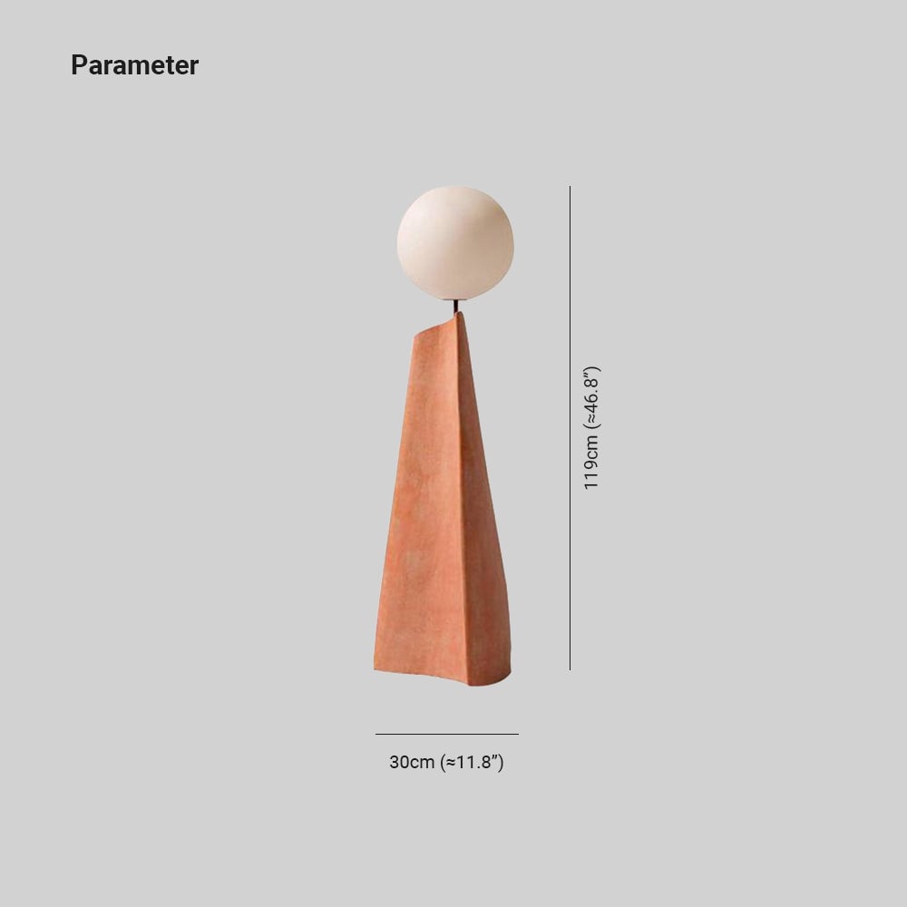 Carins Nordic Globe Floor Lamp, Metal&Glass, Living room - Lumpaz