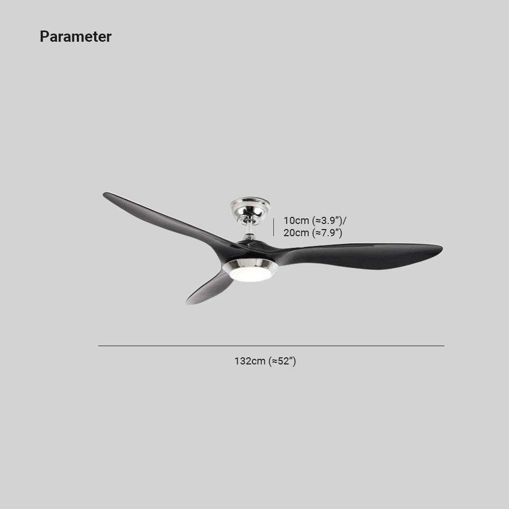 Garner 3-Blade Black & Yellow Ceiling Fan with Light, DIA 52'' - Lumpaz