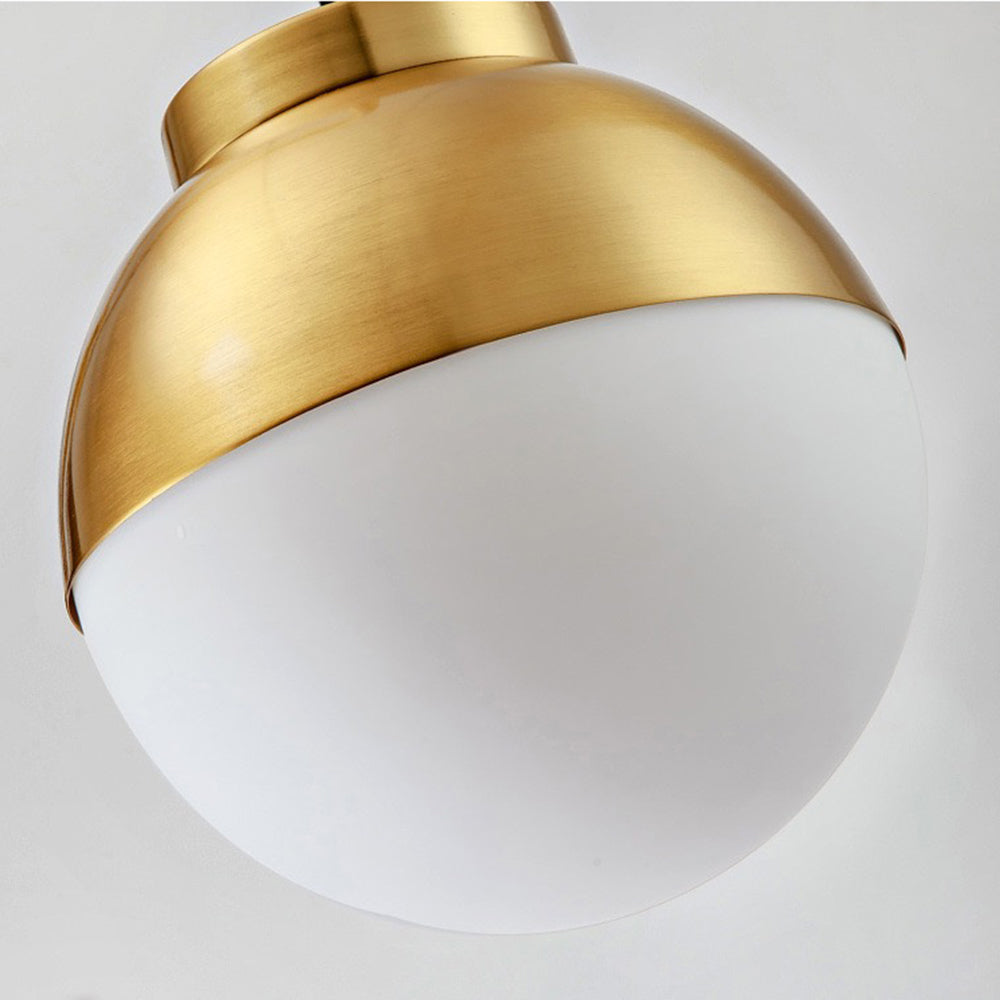 Valentina Modern Arch Glass/Metal Floor Lamp, Gold - Lumpaz