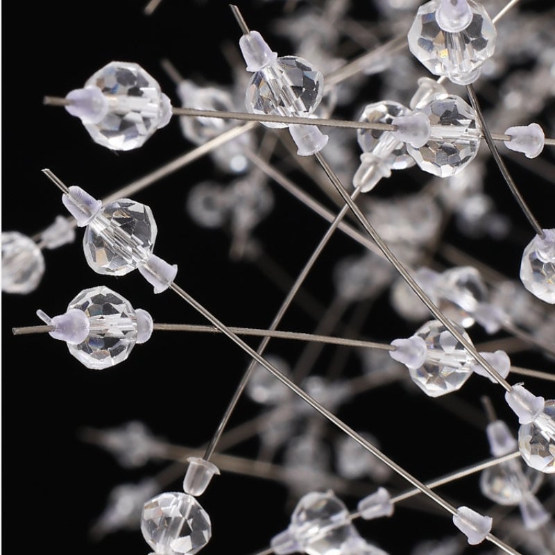 Lili Modern Dandelion LED Pendant Light Gold Metal/Crystal Bedroom/Living Room - Lumpaz