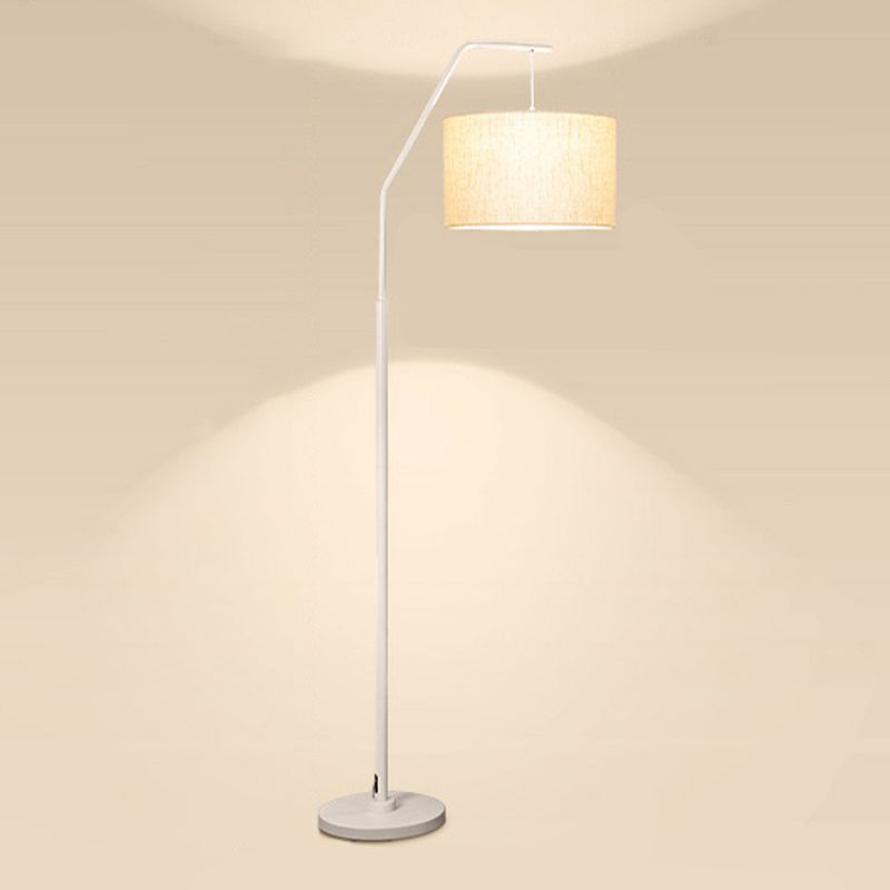 Eryn Cylinder Shape Floor Lamp, Over Arching Floor Lamp, Unique - Lumpaz