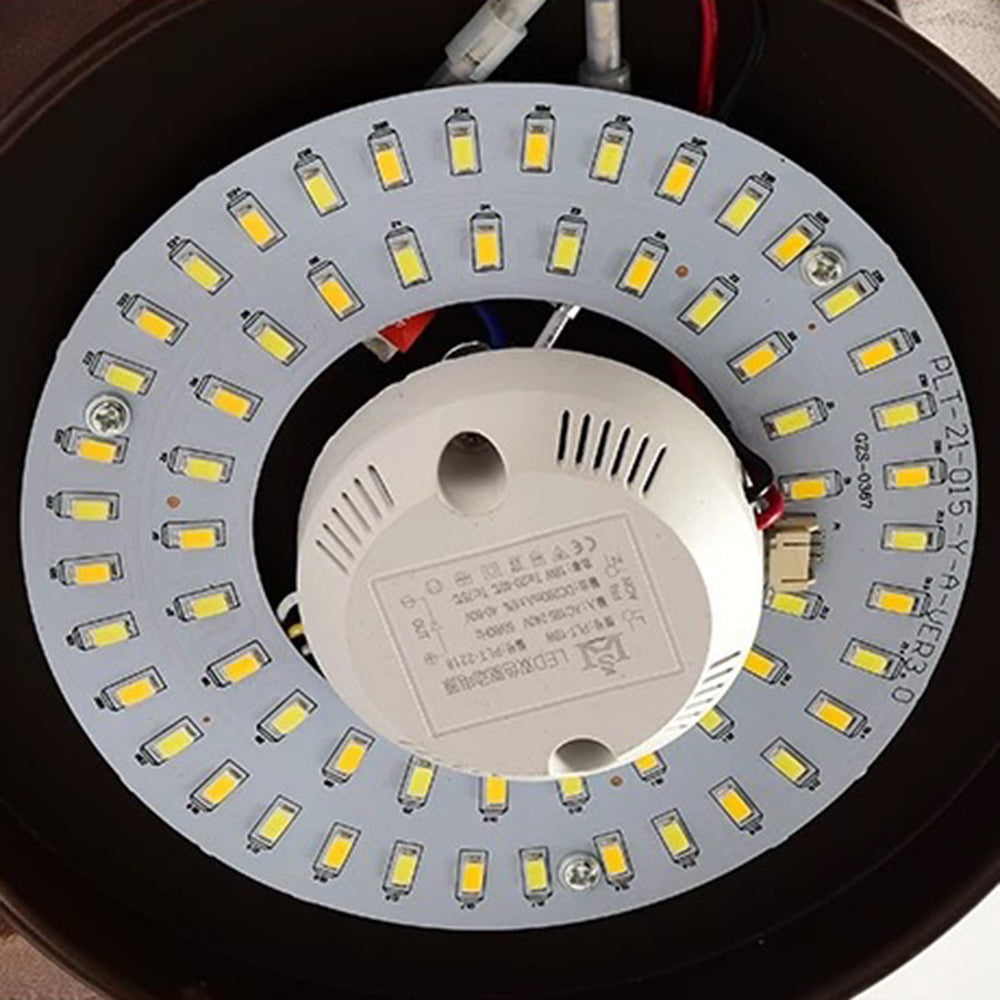 Haydn 3-Blade Modern DC Ceiling Fan, 2 Color, Metal & Wood, 52'' - Lumpaz