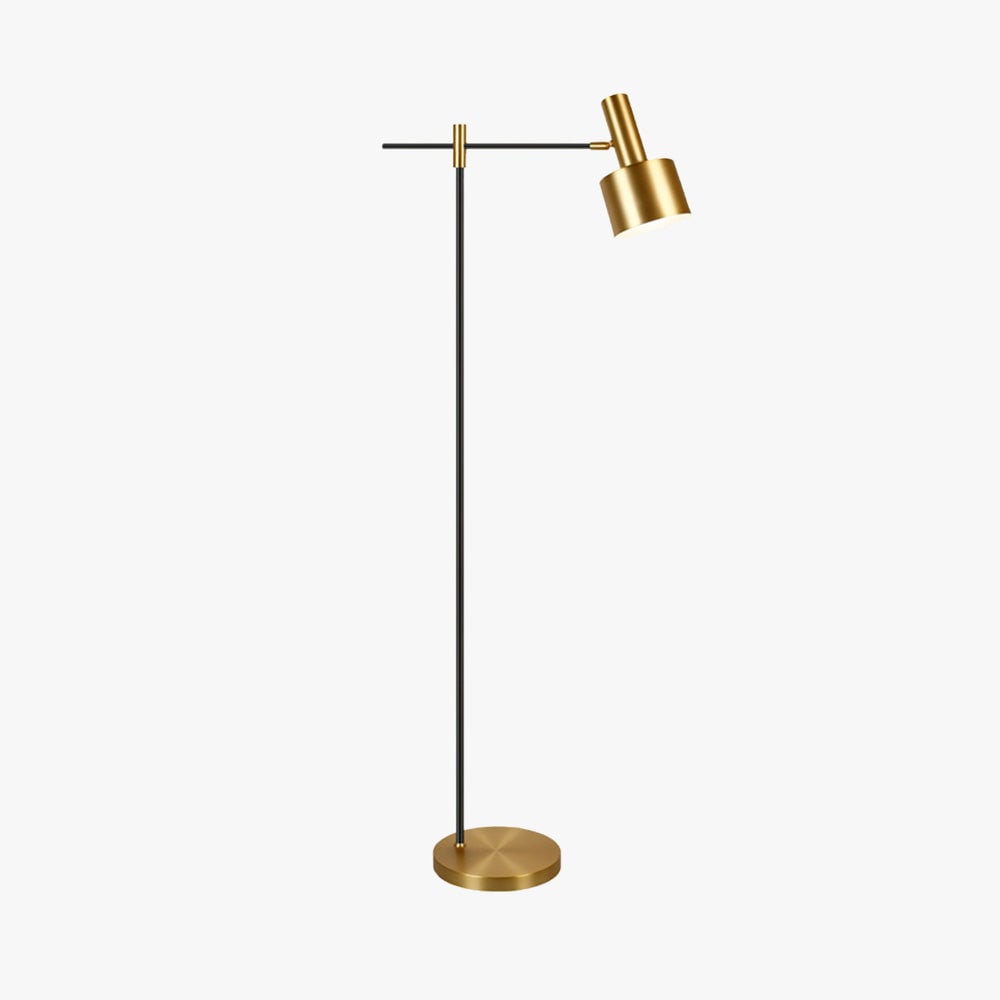 Freja Luxury Linear Metal Floor Lamp, Gold - Lumpaz
