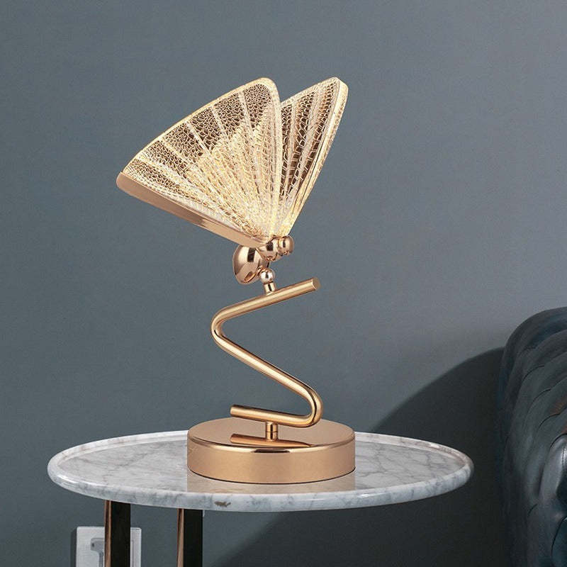 Kady Modern Butterfly Floor/Table Lamp, Living Room/Bedroom - Lumpaz