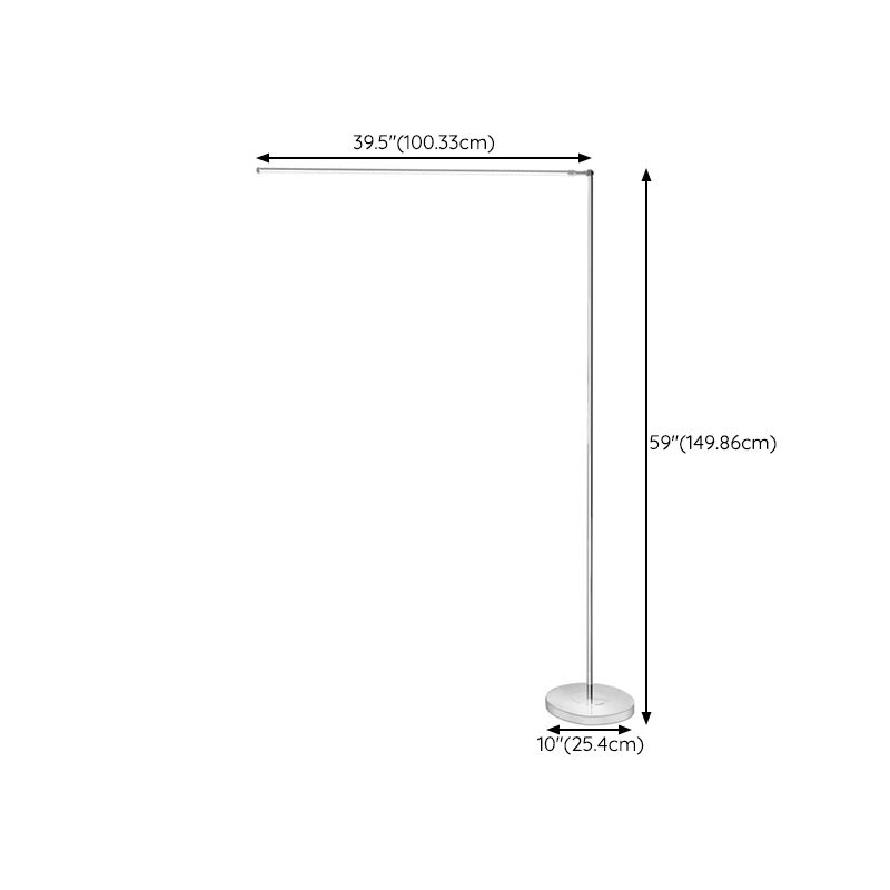 Modern Steamline Minimalist linear Floor Lamp, 2 Color - Lumpaz