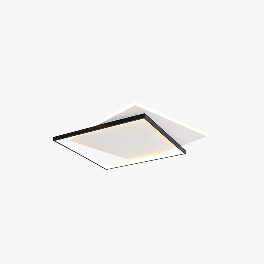 Quinn Modern Duo-Square Flush Mount Ceiling Light - Lumpaz