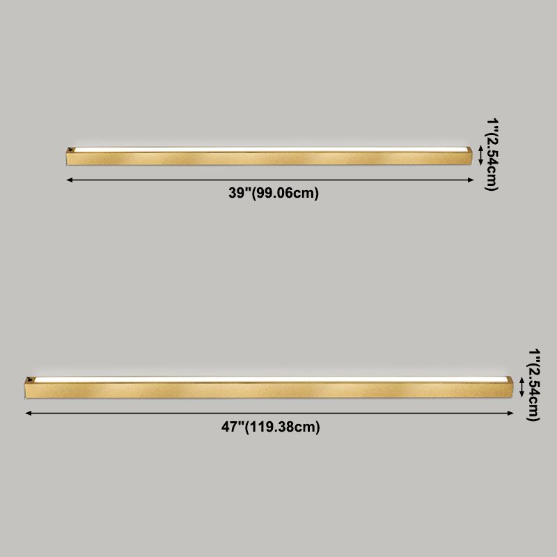 Edge Minimalist Linear Metal Floor Lamp, Black/Gold, Living Room - Lumpaz