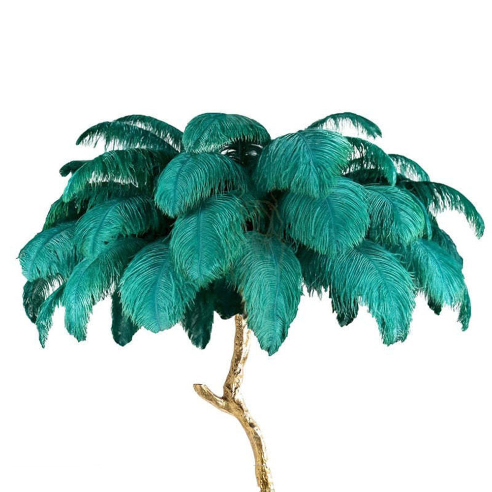 O'Moore Nordic Luxury Unique Ostrich Feather Floor Lamp/Table Lamp - Lumpaz