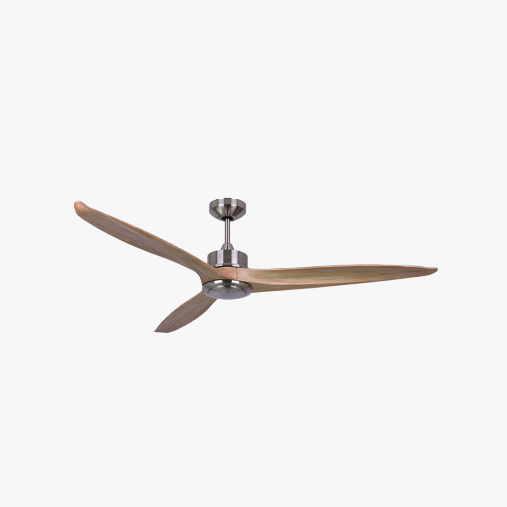 Haydn 3-Blade Black DC Ceiling Fan, Metal & Wood, Summer, 52'' - Lumpaz