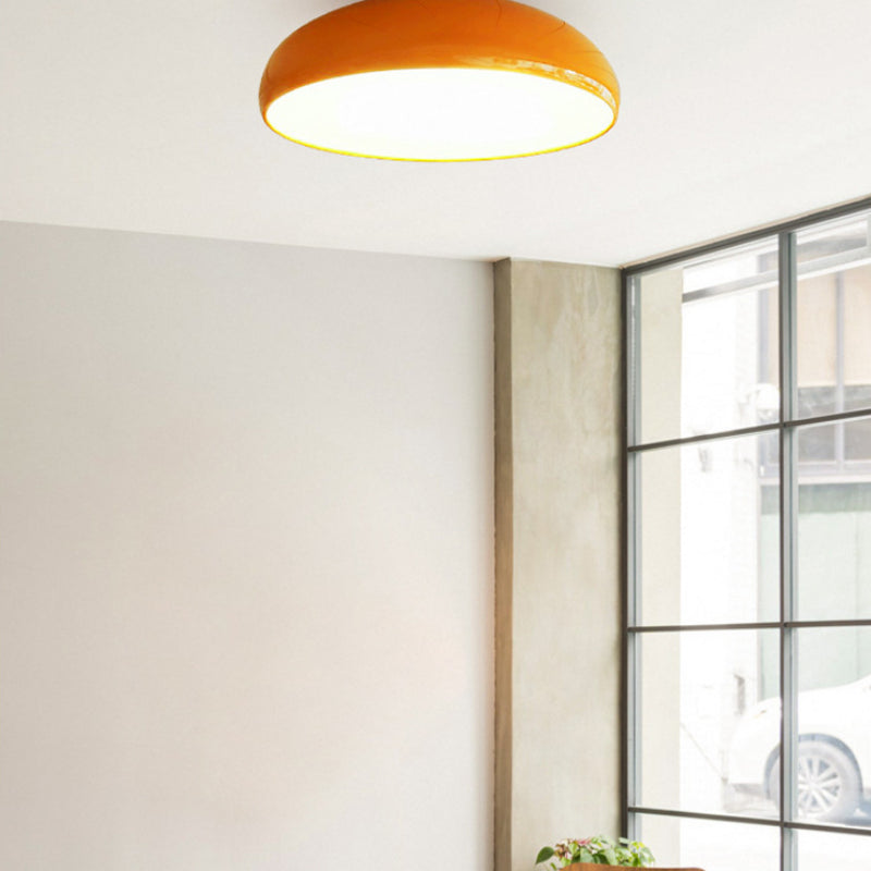 Morandi Vintage LED Ceiling Light White/Black/Red/Orange Metal Bedroom/Living Room - Lumpaz
