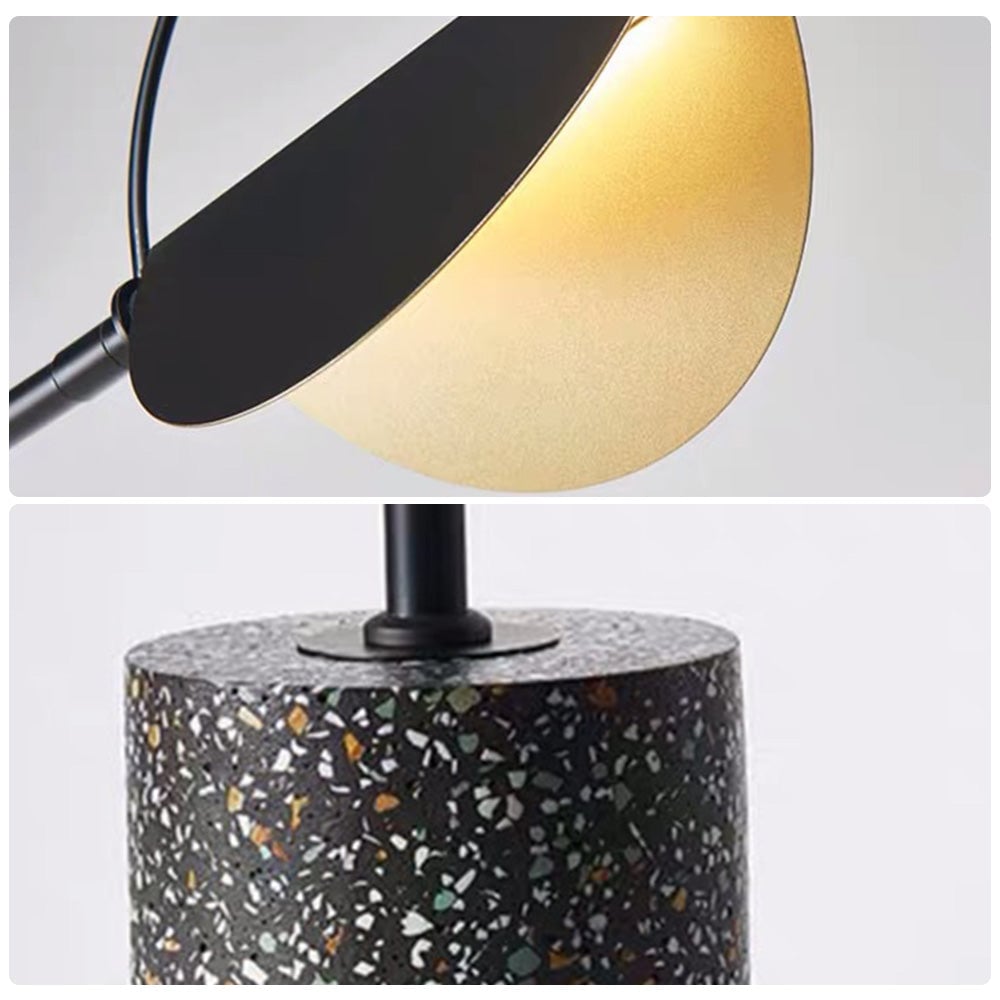 Salgado Nordic Modern Minimalist Floor Lamp, Black/Gold - Lumpaz
