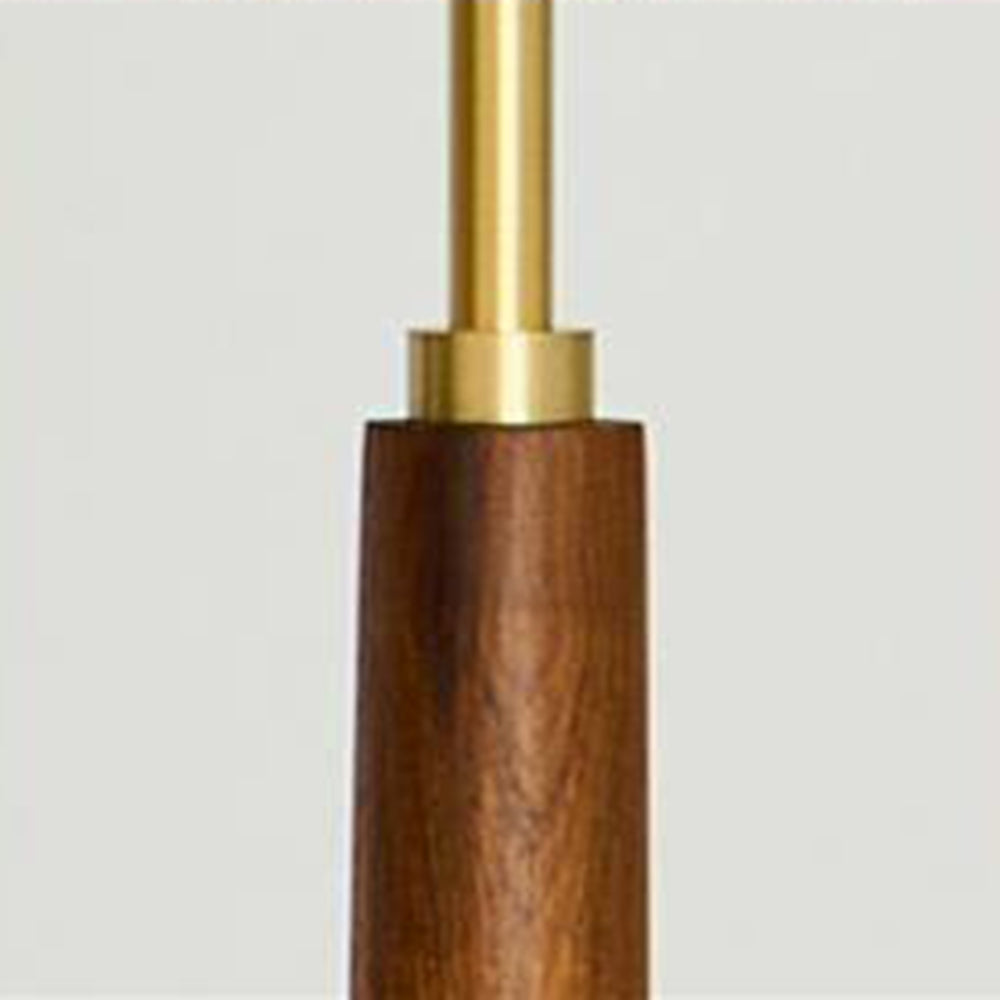 Ozawa Simple Walnut/Metal/Fabric, Table/Floor Lamp, Living Room - Lumpaz