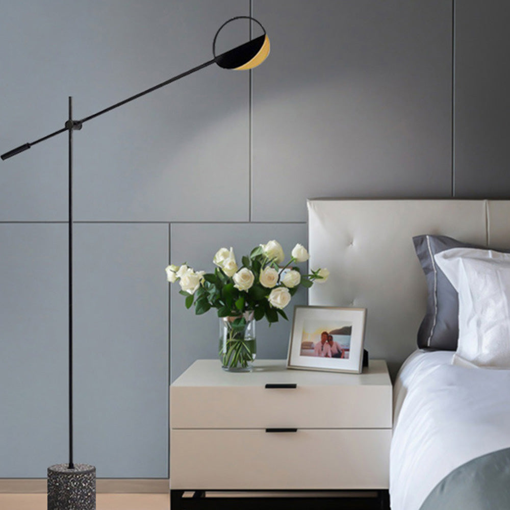 Salgado Nordic Modern Minimalist Floor Lamp, Black/Gold - Lumpaz