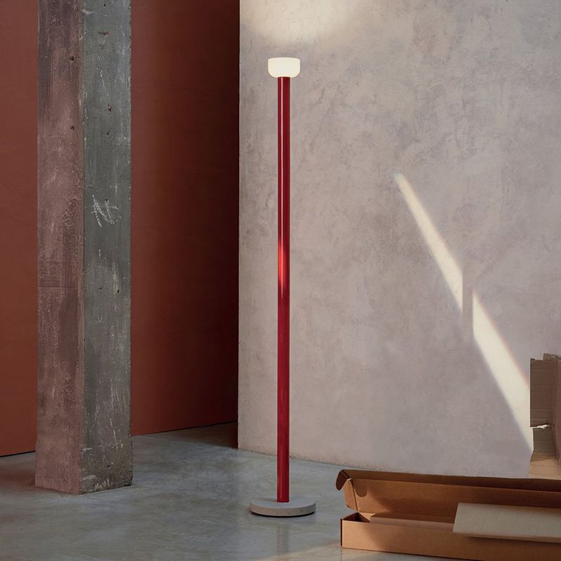 Avi Floor Lamp Nordic/Minimalist Metal, Black/White/Red/Yellow, Dining Room - Lumpaz