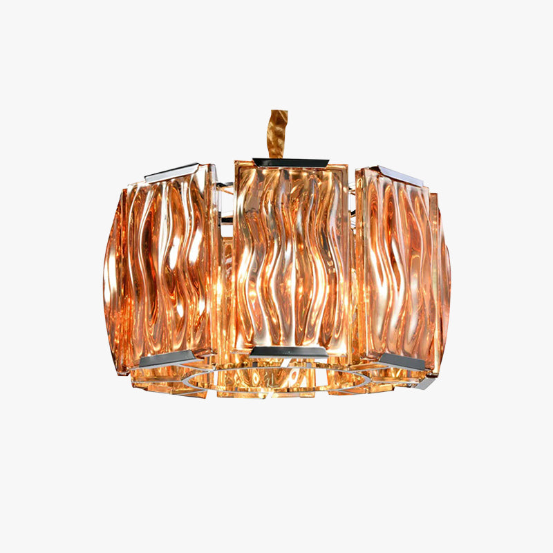 Marilyn Modern Crystal Chandelier, Clear/Champagne - Lumpaz