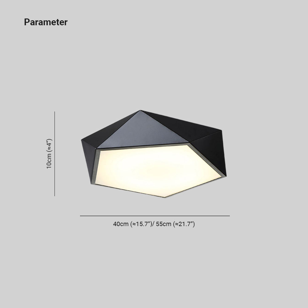 Quinn Modern Flush Mount Ceiling Light, DIA 40/55CM - Lumpaz