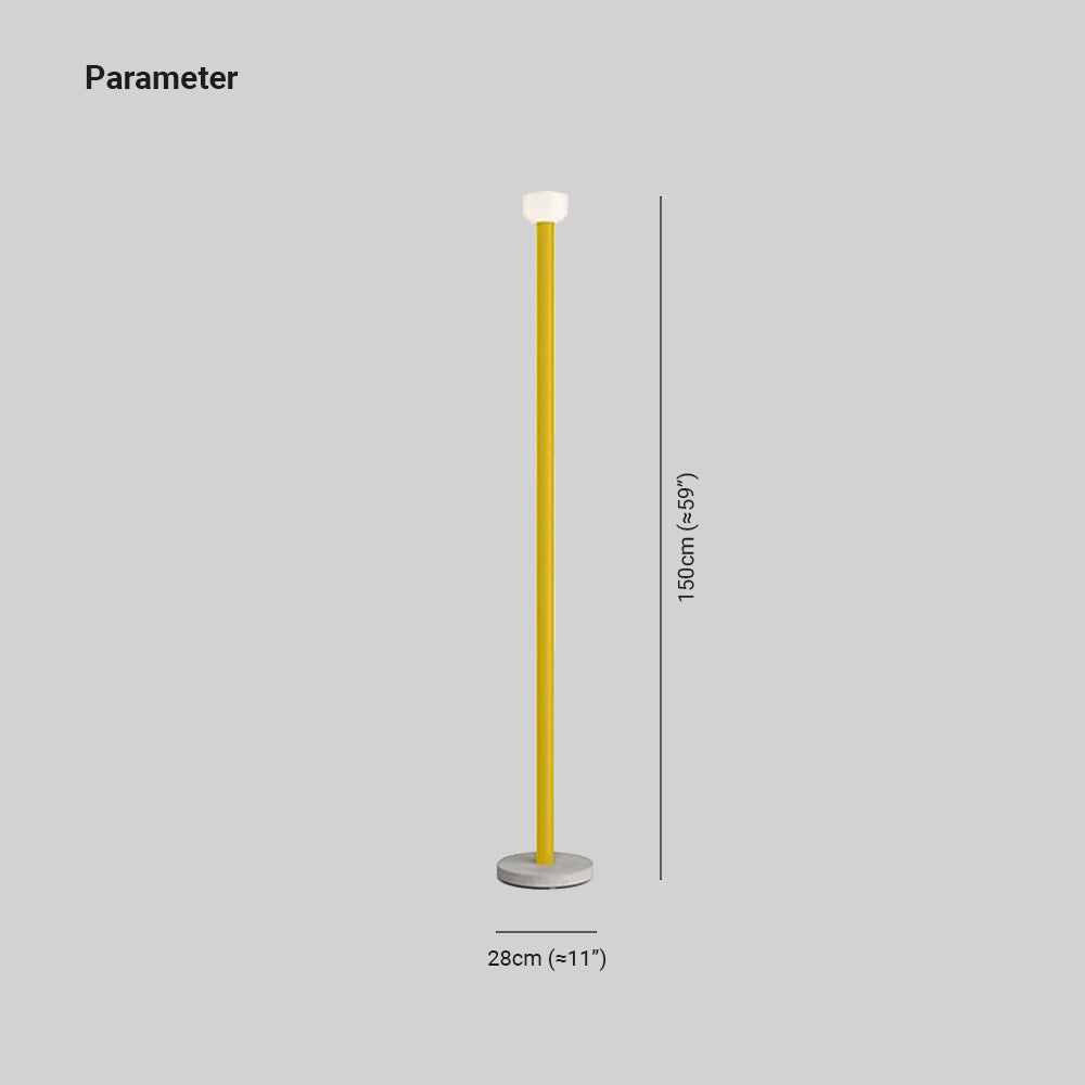 Avi Floor Lamp Nordic/Minimalist Metal, Black/White/Red/Yellow, Dining Room - Lumpaz