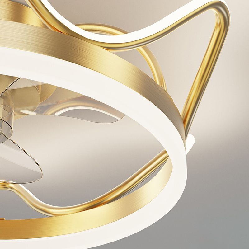 Kirsten 3/7-Blade Ceiling Fan with Light, 2 Style, DIA 20" - Lumpaz