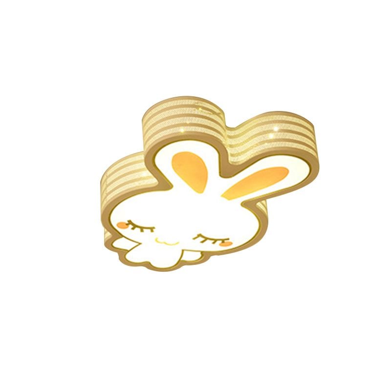 Freja Modern Rainbow/Rabbit Acrylic Flush Mount Ceiling Light - Lumpaz