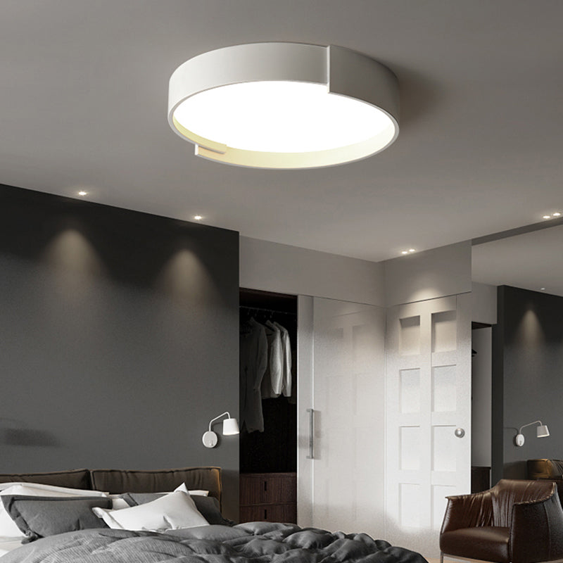 Quinn Modern Round Flush Mount Ceiling Light LED Double Layer - Lumpaz