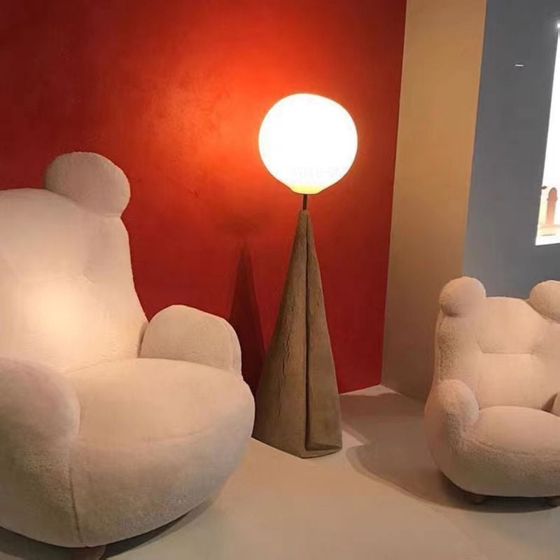 Carins Nordic Globe Floor Lamp, Metal&Glass, Living room - Lumpaz