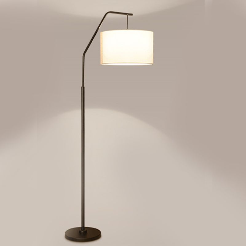 Eryn Cylinder Shape Floor Lamp, Over Arching Floor Lamp, Unique - Lumpaz