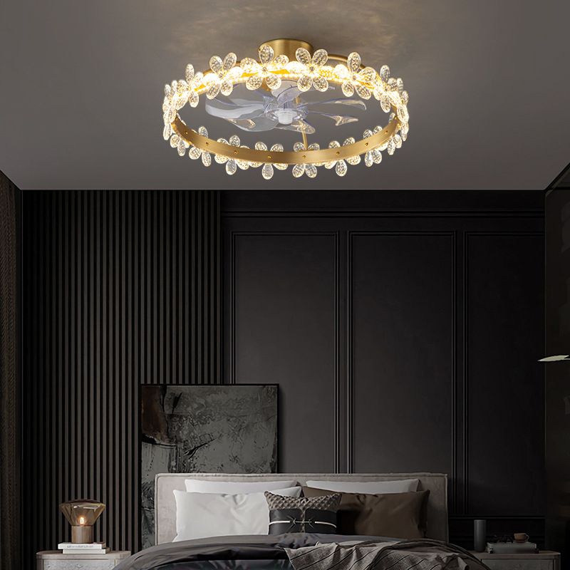 Bella Ceiling Fan with Light, 3 Style, DIA 21" - Lumpaz