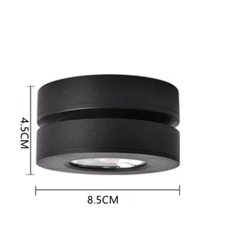 Modern Ceiling Lighting Round, Novak Flush Mount, White/Black, Kitchen - Lumpaz