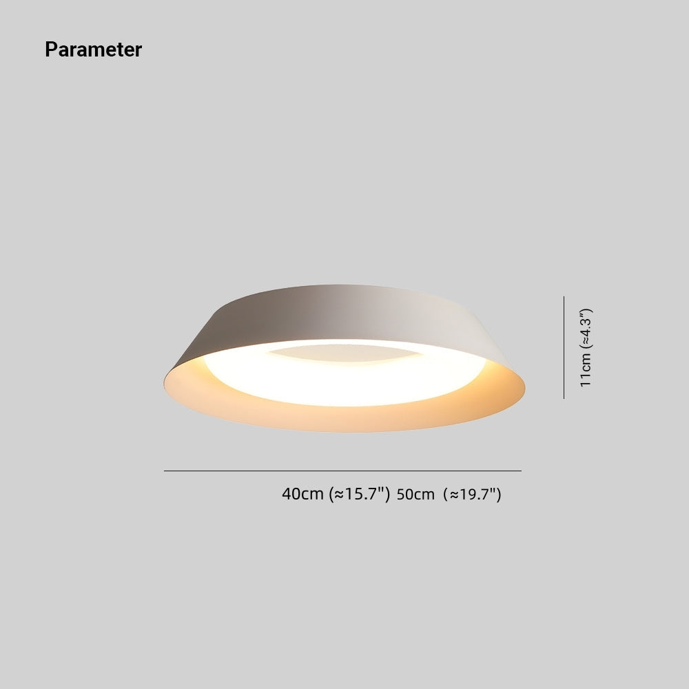 Quinn Nordic Bowl Metal/Acrylic Flush Mount Ceiling Light, White - Lumpaz