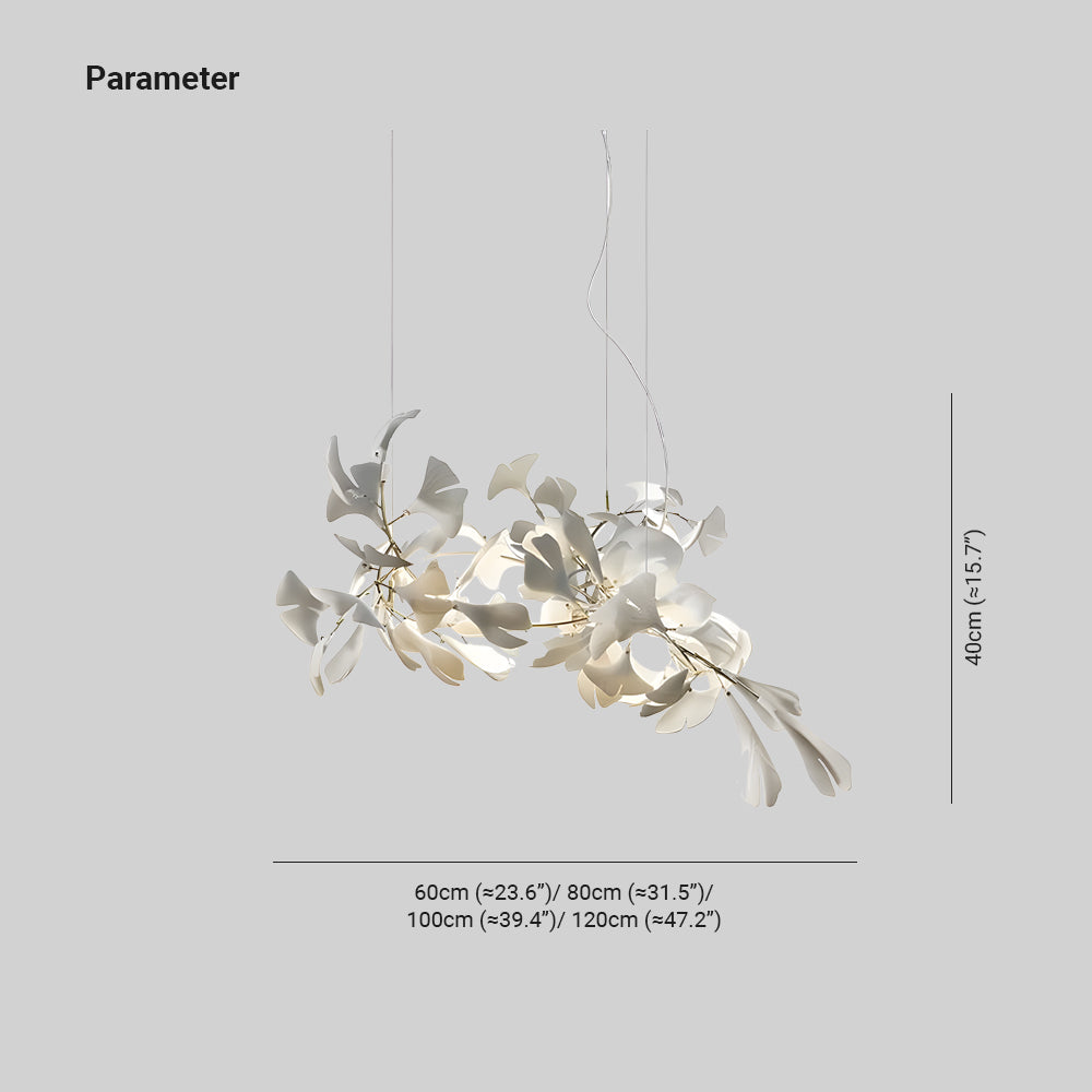 Olivia CeraFall Modern Art Deco Organic Chandelier Metal Ceramics - Lumpaz