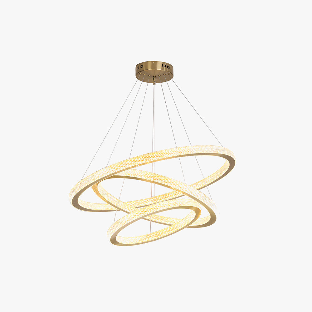 Kirsten Contemporary Gold Luxury Ring Pendant Light - Lumpaz